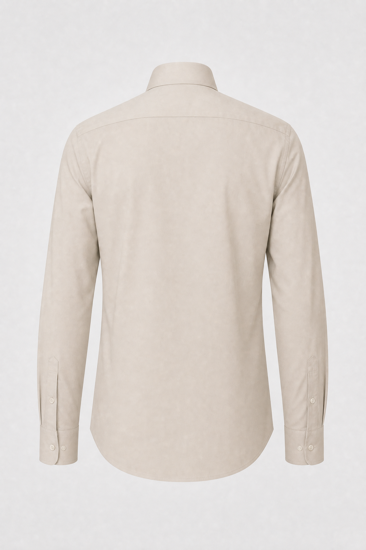 Chemise unie beige - dos