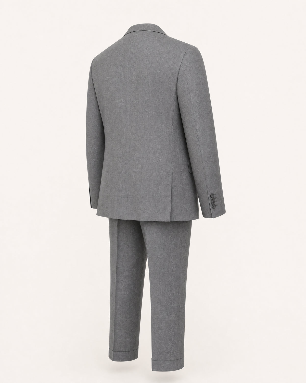 Costume deux pièces gris - dos