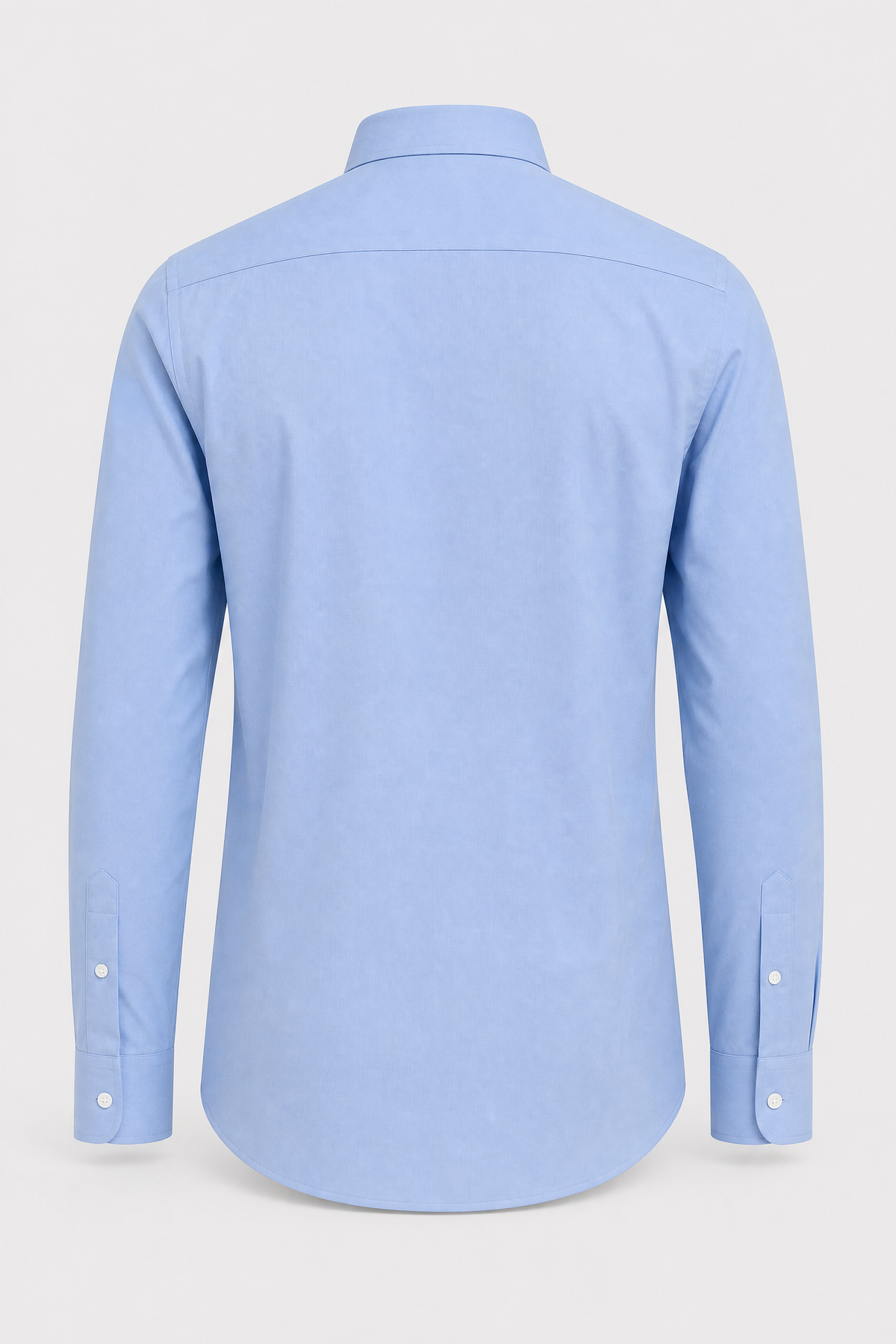 Chemise unie bleu moyen - dos