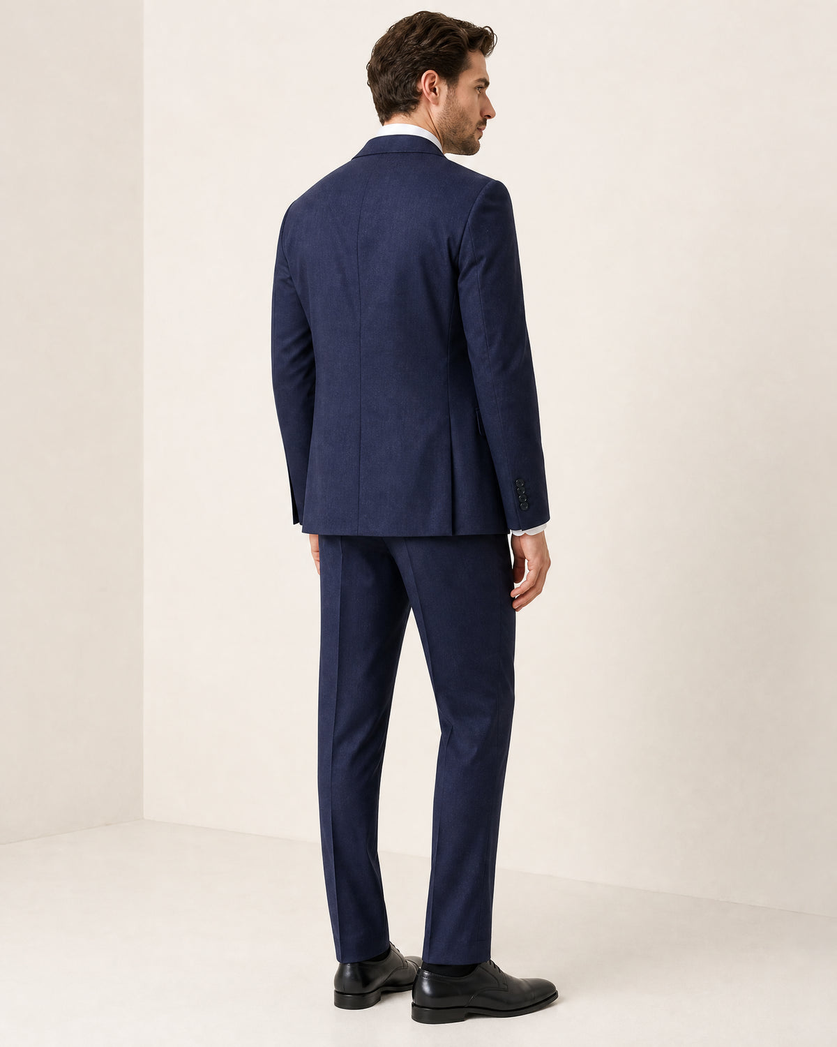 Costume deux pièces bleu marine - dos