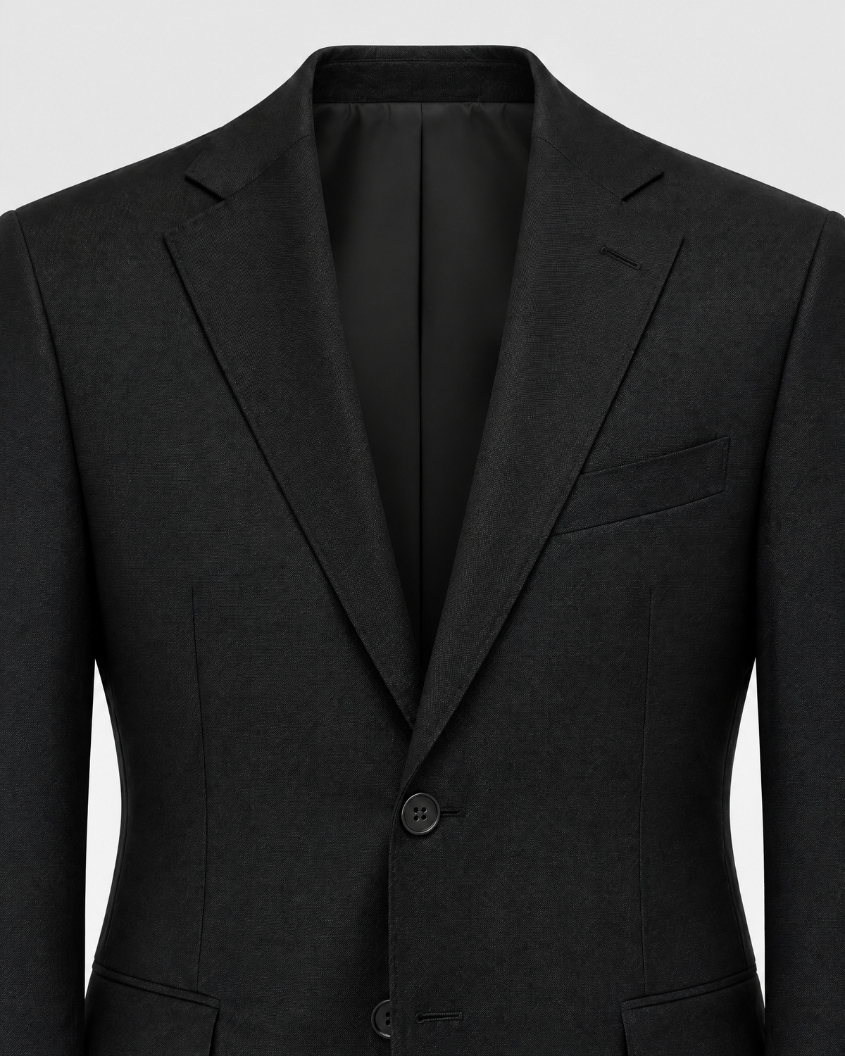 Costume deux pièces noir - détail