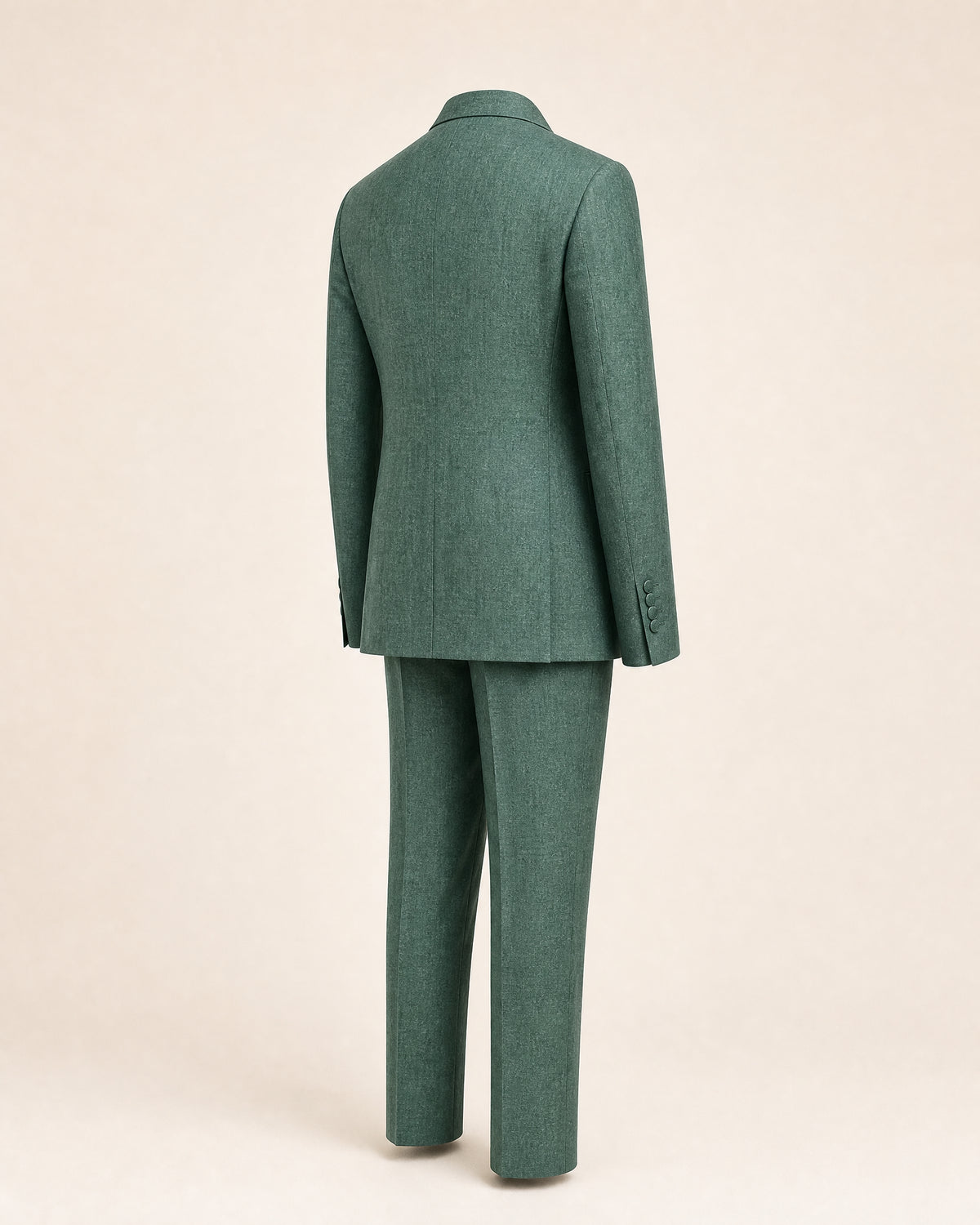 Costume deux pièces vert - dos