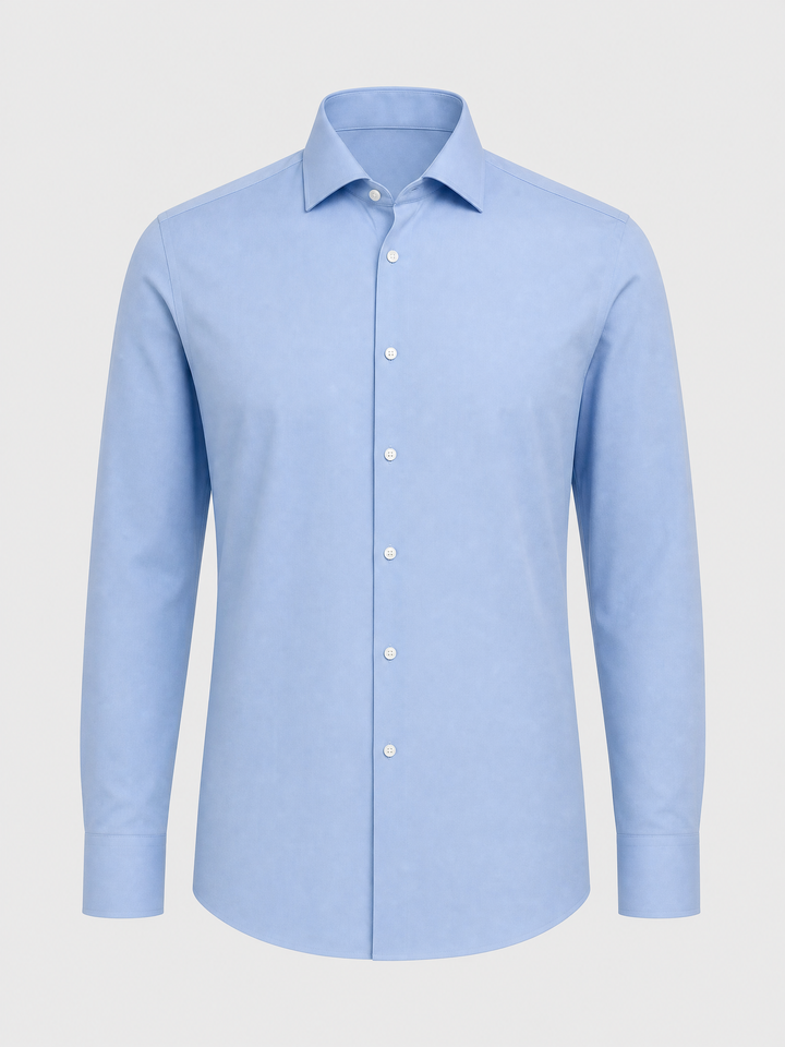 Chemise unie Bleu moyen