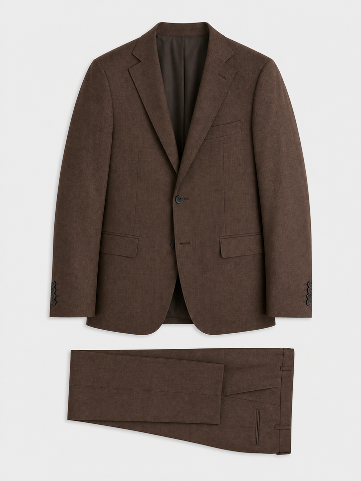 Costume deux pièces Marron