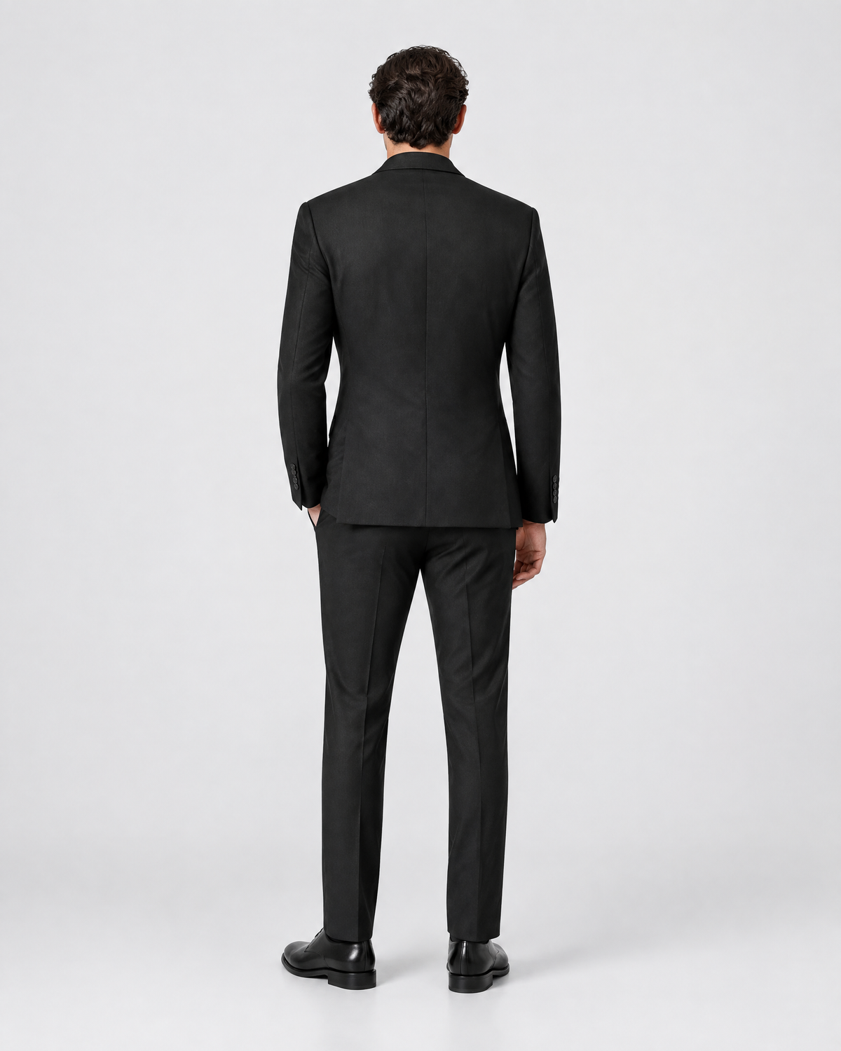 Costume deux pièces noir - dos