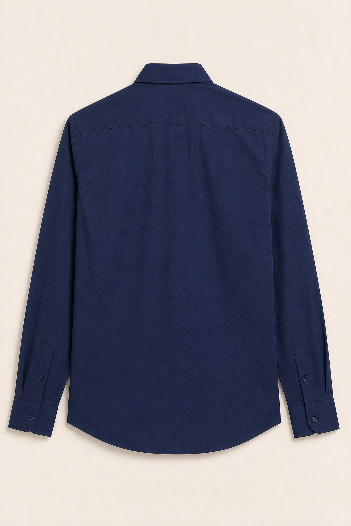 Chemise unie bleu marine - dos